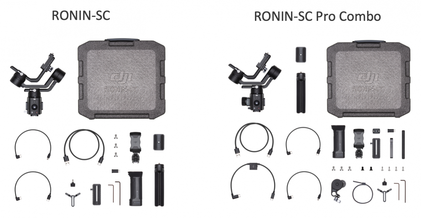 Có hai phiên bản đó là bản Basic Ronin-SC và bản Combo Ronin-SC