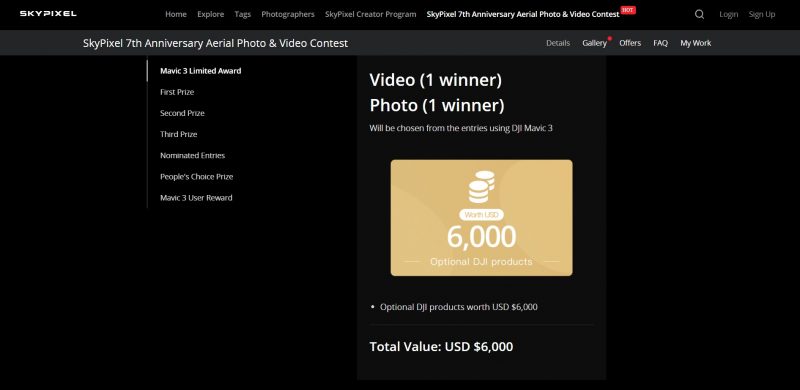 Giải thưởng đặc biệt dành cho người dùng DJI Mavic 3